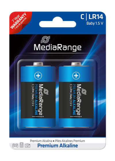 MediaRange Batterien Typ "C" 1,5 Volt - VE = 2 Stück - MRBAT108