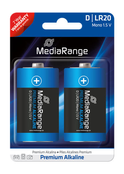 MediaRange Batterien Typ "D" 1,5 Volt - VE = 2 Stück - MRBAT109