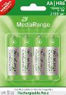 Mediarange Akku 2100 mAh Ni-MH Mignon AA / HR6 - 1,2V - 4er Pack - MRBAT 121