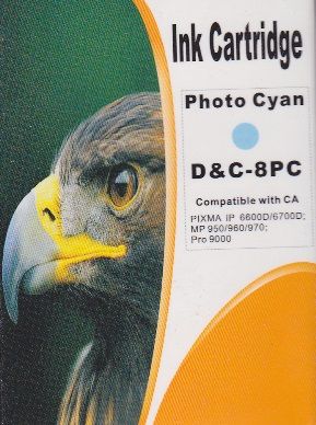 Druckerpatrone - alternativ zu Canon CLI-8 PC - cyan hell