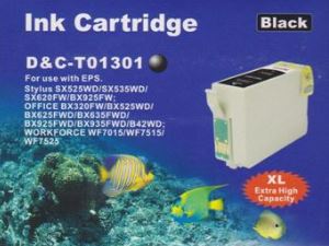 Druckerpatrone - alternativ zu Epson T1301 - schwarz