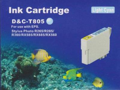 Druckerpatrone - alternativ zu Epson T0805 - cyan hell