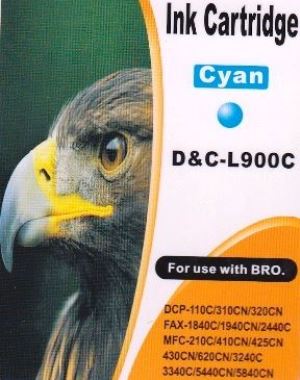 Druckerpatrone - alternativ zu Brother LC-900 C - cyan