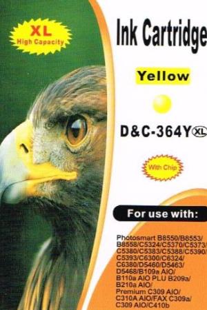 Druckerpatrone - alternativ zu HP 364XL / CB325EE - gelb