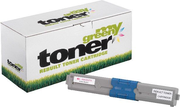 MYGREEN Alternativ-Toner - Kompatibel zu OKI C310 / C510 / 44469705 / 44469723 - magenta