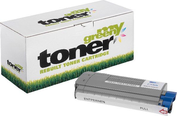 MYGREEN Alternativ-Toner - kompatibel zu OKI C710 / 43866107 / 44318607 - cyan