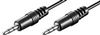 MediaRange Audio Anschlusskabel - Klinkenstecker 3,5mm - 1.0 Meter - schwarz - MRCS140