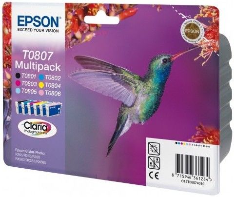ORIGINAL Epson T0807 - 6er Pack