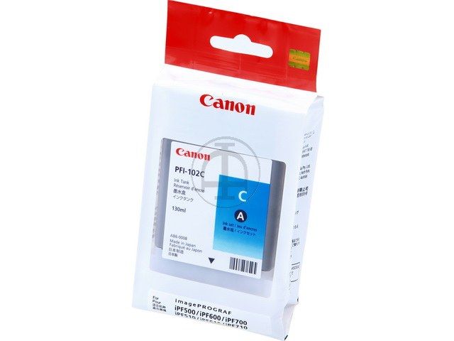 ORIGINAL Canon PFI-102 C / 0896B001 - Druckerpatrone cyan