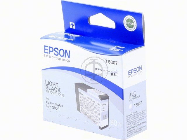 ORIGINAL Epson T5807 - Druckerpatrone schwarz hell
