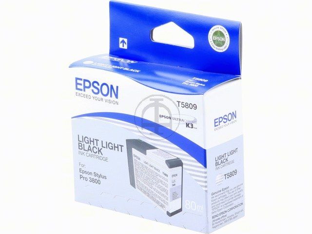 ORIGINAL Epson T5809 - Druckerpatrone schwarz hell hell