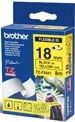ORIGINAL Brother TZFX641 - 18mm breit - schwarz auf gelb - Flexibel