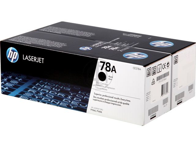 ORIGINAL HP 78A / CE278AD - 2er Pack Toner schwarz