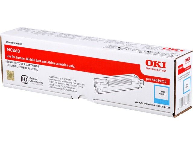 ORIGINAL OKI 44059211 / MC860 - Toner cyan