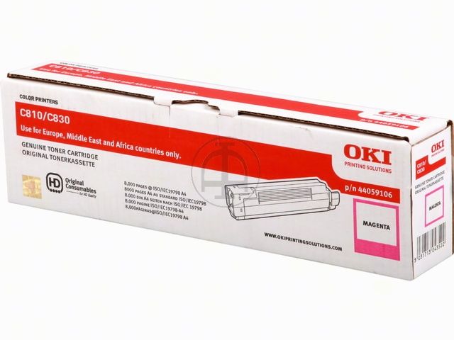 ORIGINAL OKI 44059106 / C810 / C830 - Toner magenta