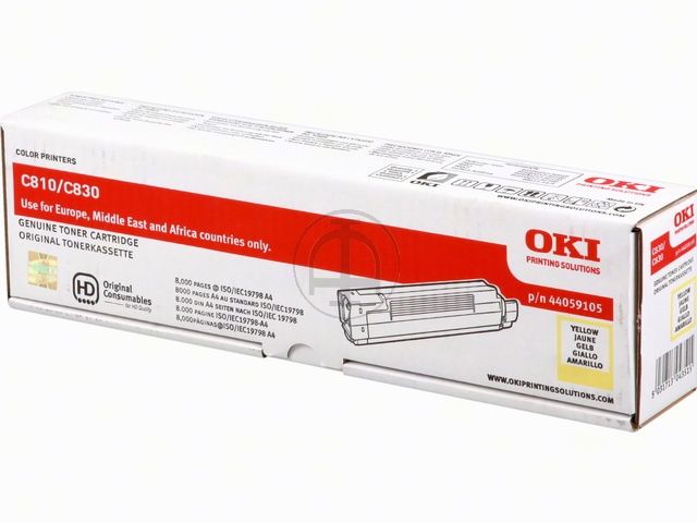 ORIGINAL OKI 44059105 / C810 / C830 - Toner gelb