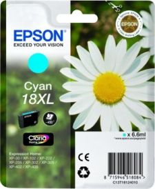ORIGINAL Epson 18XL / T1812 - Druckerpatrone cyan (High Capacity)