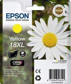 ORIGINAL Epson 18XL / T1814 - Druckerpatrone gelb (High Capacity)