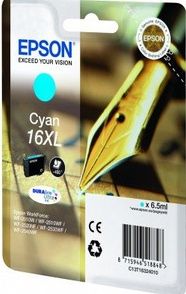 ORIGINAL Epson 16XL / T1632 - Druckerpatrone cyan (High Capacity)