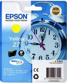 ORIGINAL Epson 27 / C13T27044012 - Druckerpatrone gelb