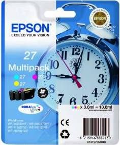 ORIGINAL Epson 27 / C13T27054012 - 3er Pack Druckerpatronen