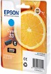 ORIGINAL Epson 33 / C13T33424012 - Druckerpatrone cyan