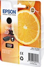 ORIGINAL Epson 33XL / C13T33514012 - Druckerpatrone schwarz (High Capacity)