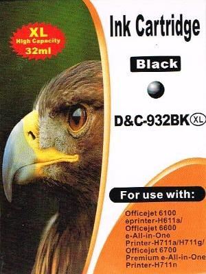 Druckerpatrone - alternativ zu HP 932XL / CN053AE - schwarz