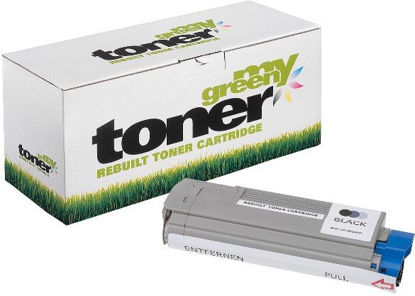 MYGREEN Alternativ-Toner - kompatibel zu OKI C610 / 44315308 - schwarz