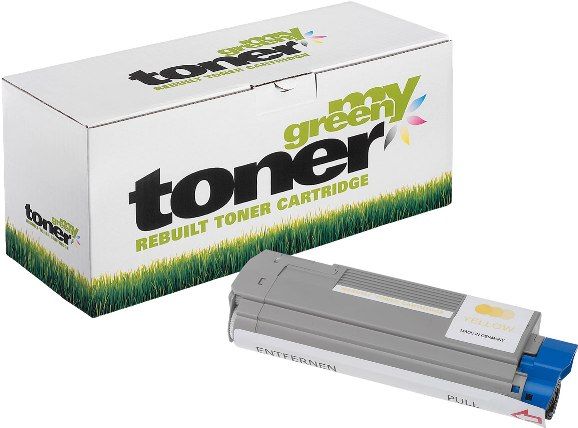 MYGREEN Alternativ-Toner - kompatibel zu OKI C610 / 44315305 - gelb
