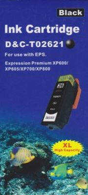 Druckerpatrone - alternativ zu Epson 26XL / T2621XL - schwarz