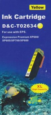 Druckerpatrone - alternativ zu Epson 26XL / T2634XL - gelb