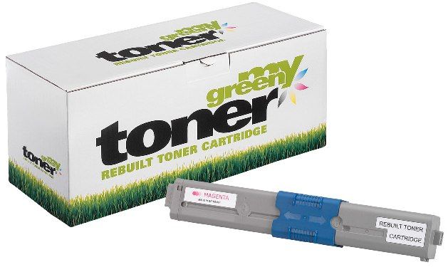 MYGREEN Alternativ-Toner - kompatibel zu OKI C301 / C321 / 44973534 - magenta