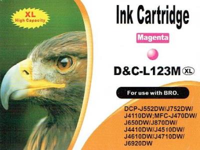 Druckerpatrone - alternativ zu Brother LC-123 M - magenta