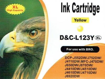 Druckerpatrone - alternativ zu Brother LC-123 Y - gelb