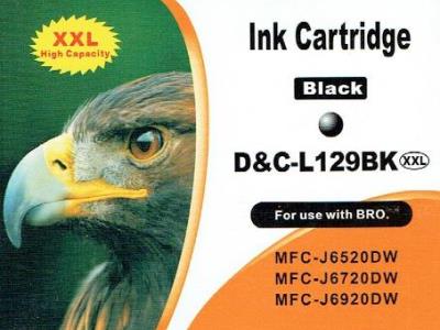 Druckerpatrone - alternativ zu Brother LC-129XL BK - schwarz (High Capacity)