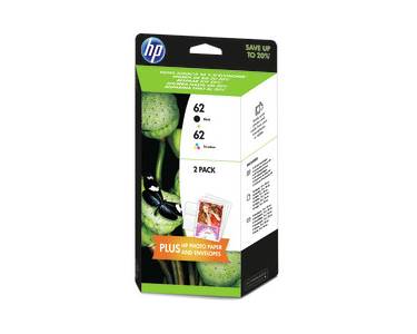 ORIGINAL HP 62 / N9J71AE - 2er Pack Druckerpatronen schwarz / color
