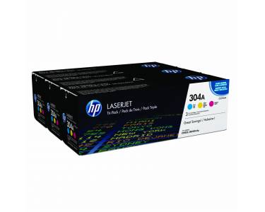 ORIGINAL HP 304A / CF372AM - 3er Pack Toner (c/m/y)