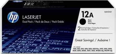 ORIGINAL HP 12AD / Q2612AD - 2er Pack Toner schwarz