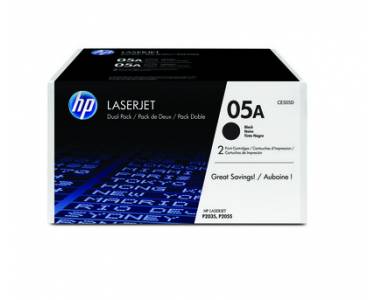 ORIGINAL HP 05AD / CE505AD - 2er Pack Toner schwarz