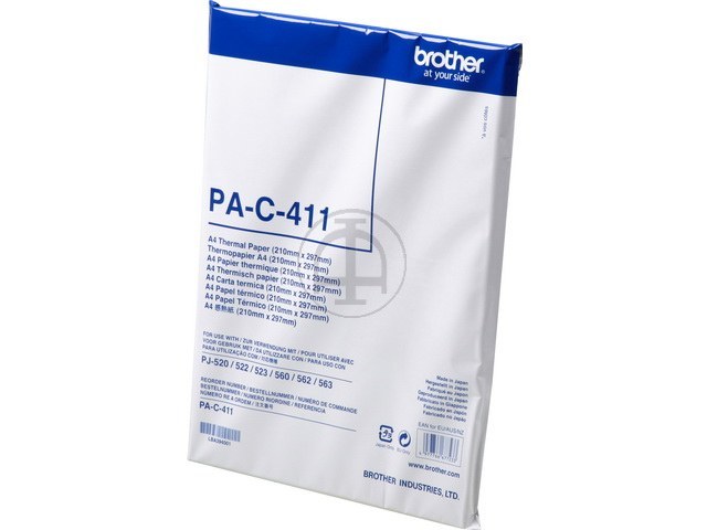 ORIGINAL Brother PA-C 411 - Thermo-Transfer-Papier DIN A4 - 100 Seiten